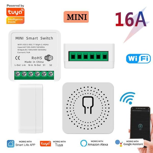 smart home control mini wifi diy switch 10a/16a 2 way tuya app remote timing relay function support alexa google voice
smart home control mini wifi diy switch 10a/16a 2 way tuya app remote timing relay function support alexa google voice