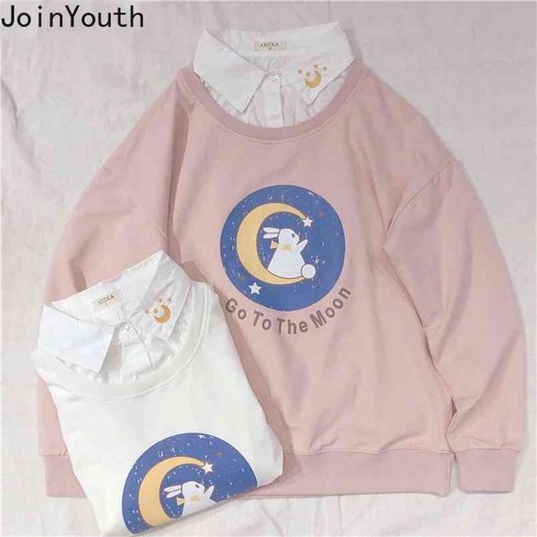 neploe women sweatshirt fake two pieces korean cartoon letters printed hoodies autumn sweet pullover 7b189 210813, Black
neploe women sweatshirt fake two pieces korean cartoon letters printed hoodies autumn sweet pullover 7b189 210813, Black