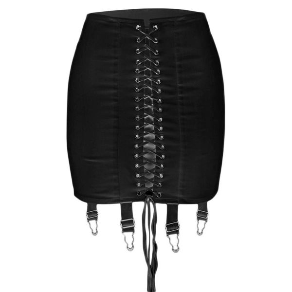 skirts women high waist cross lace-up front bodycon mini pencil skirt with garter belt 649d, Black
skirts women high waist cross lace-up front bodycon mini pencil skirt with garter belt 649d, Black
