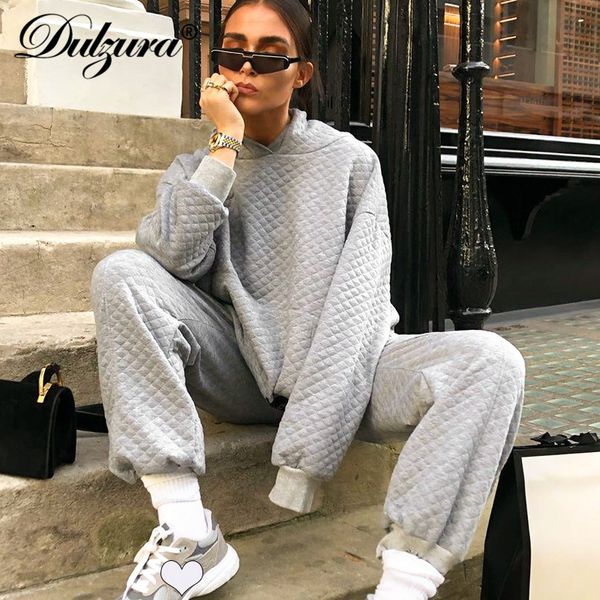 dulzura plaid women gray sweatshirt hoodie long sleeve sweatpants set jogger harem pants loose streetwear autumn winter clothes, Black;white
dulzura plaid women gray sweatshirt hoodie long sleeve sweatpants set jogger harem pants loose streetwear autumn winter clothes, Black;white