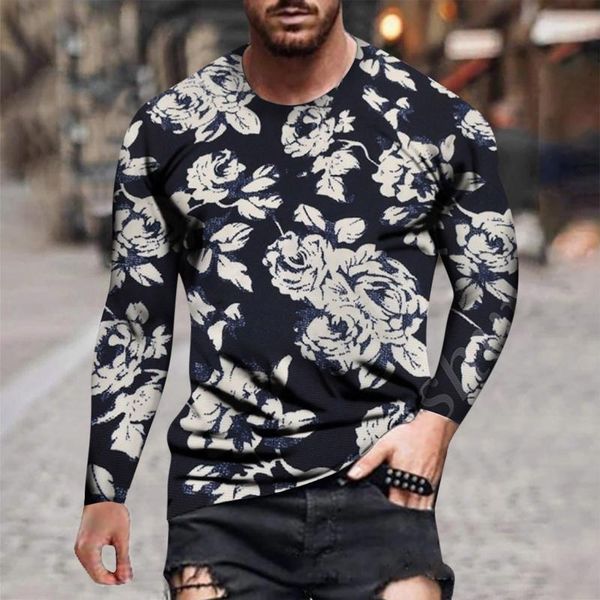 men's t-shirts men's autumn and winter casual fashion flower printed round neck long-sleeved shirt streetwear oversized hip hop blo, White;black
men's t-shirts men's autumn and winter casual fashion flower printed round neck long-sleeved shirt streetwear oversized hip hop blo, White;black