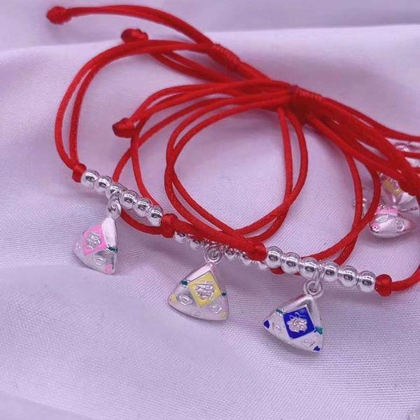 strands pure silver transfer pearl zongzi bracelet dragon boat festival jewelry life year weaving red hand rope bracelet insurance gift, Black
strands pure silver transfer pearl zongzi bracelet dragon boat festival jewelry life year weaving red hand rope bracelet insurance gift, Black