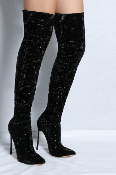 boots bota feminina black leather bling rhinestone winter shoes women high heel thigh knee over booties 2021 runway
boots bota feminina black leather bling rhinestone winter shoes women high heel thigh knee over booties 2021 runway