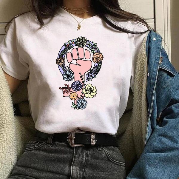 women's t-shirt women girl power hand flower feminist short sleeve tees graphic female ladies womens lady t shirt t-shirts, White
women's t-shirt women girl power hand flower feminist short sleeve tees graphic female ladies womens lady t shirt t-shirts, White