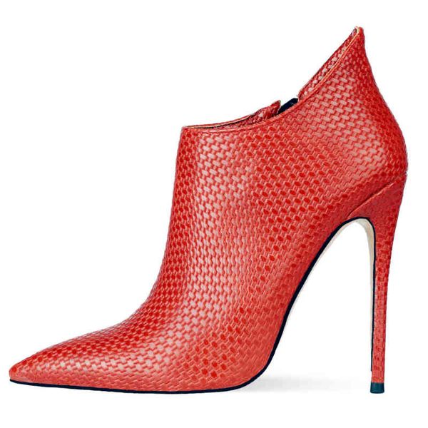 dress shoes fashion women's ankle boots snake leather red blue short female pointed thin high heels party for women 1gnv, Black
dress shoes fashion women's ankle boots snake leather red blue short female pointed thin high heels party for women 1gnv, Black