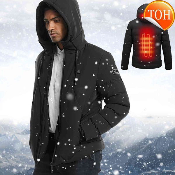 heated new winter men jacket usb charging electric hoodie warm thermal heating rechargeable thick outwear outdoor coat, Black
heated new winter men jacket usb charging electric hoodie warm thermal heating rechargeable thick outwear outdoor coat, Black