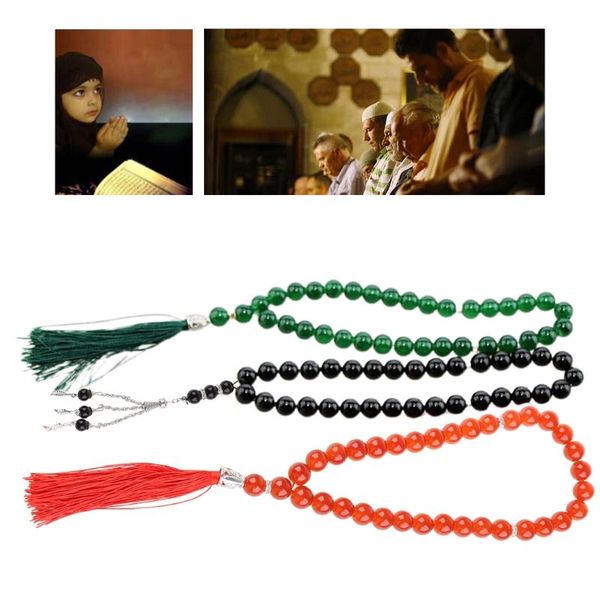 pendant necklaces muslim tasbih 33 rosary beads islam prayer dhikr misbaha islamic religion eid ramadan gift 12mm bead black/green/red, Silver
pendant necklaces muslim tasbih 33 rosary beads islam prayer dhikr misbaha islamic religion eid ramadan gift 12mm bead black/green/red, Silver
