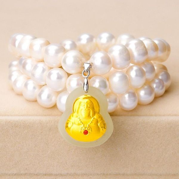 pendant necklaces natural freshwater 8mm pearl beaded necklace golden laughing buddha for choker 2021 statement charms mother jewelry gift, Silver
pendant necklaces natural freshwater 8mm pearl beaded necklace golden laughing buddha for choker 2021 statement charms mother jewelry gift, Silver
