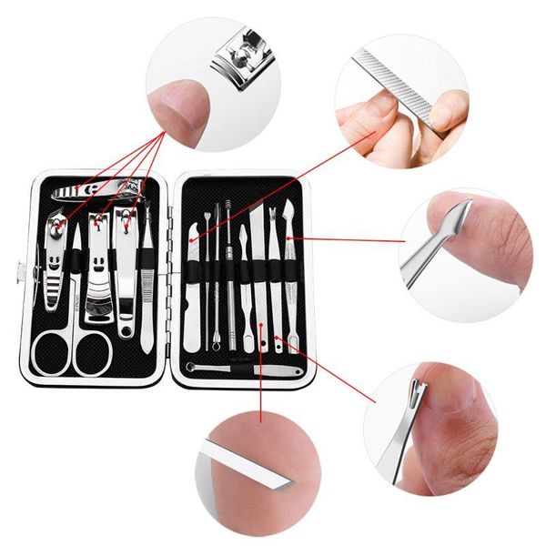 nail art kits manicure set clippers 15 /12pcs pedicure kit with stainless steel case d5bf
nail art kits manicure set clippers 15 /12pcs pedicure kit with stainless steel case d5bf