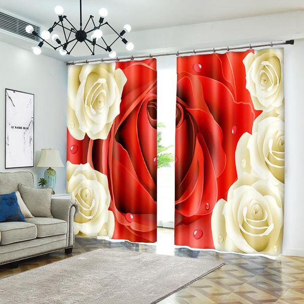 curtain & drapes creative red and white rose bedroom living room kitchen home textile luxury window 3d sunshade customize size
curtain & drapes creative red and white rose bedroom living room kitchen home textile luxury window 3d sunshade customize size