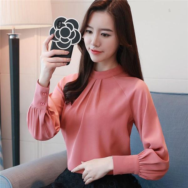 women's blouses & shirts 2021 spring lantern sleeved women office lady fashion chiffon long slim casual, White
women's blouses & shirts 2021 spring lantern sleeved women office lady fashion chiffon long slim casual, White