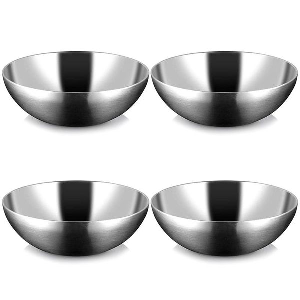 4pcs stainless steel sauce dishes round seasoning sushi dipping bowl saucers mini appetizer plates dish bowls
4pcs stainless steel sauce dishes round seasoning sushi dipping bowl saucers mini appetizer plates dish bowls