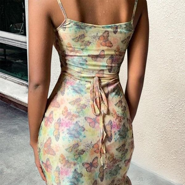 women's swimwear 2021 spot butterfly print strappy ruffled waist dress, White;black
women's swimwear 2021 spot butterfly print strappy ruffled waist dress, White;black