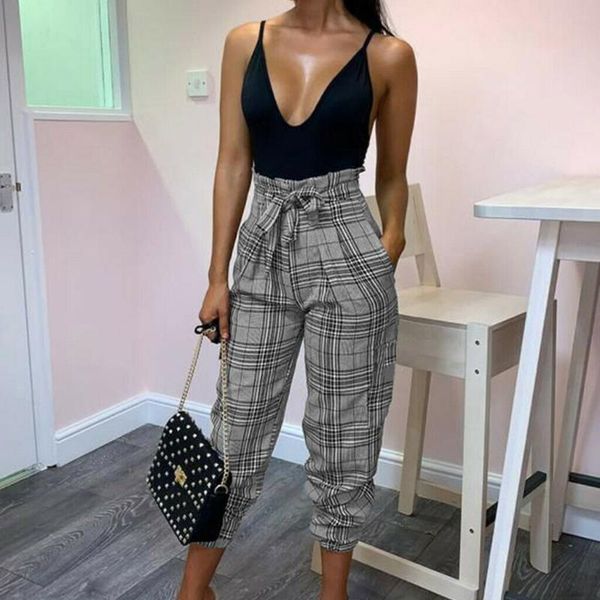women's pants & capris women elastic high waisted casual plaid harem cropped length ol trousers summer stretch soft fashion sashes eleg, Black;white
women's pants & capris women elastic high waisted casual plaid harem cropped length ol trousers summer stretch soft fashion sashes eleg, Black;white