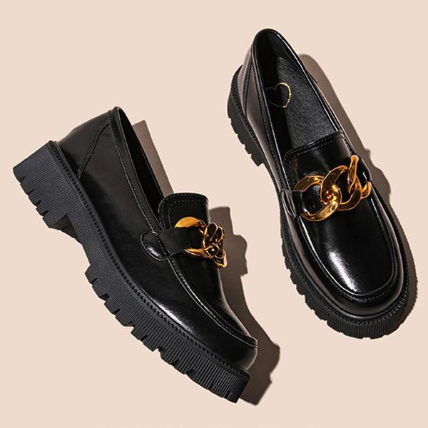 dress shoes 2021 product loafers women korean version of all-match thick-soled single soft-soled british style small leather, Black
dress shoes 2021 product loafers women korean version of all-match thick-soled single soft-soled british style small leather, Black