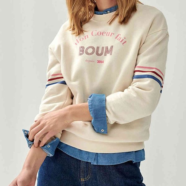 hoodies cotton sweatshirt women letter print striped round neck casual beige hoodies loose pullover autumn winter vintage pull chic, Black
hoodies cotton sweatshirt women letter print striped round neck casual beige hoodies loose pullover autumn winter vintage pull chic, Black