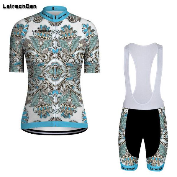 racing sets lairschdan 2021 bike outdoor sports wear outfit womens summer bicycyle cycling jerseys short sleeve suit mujer, Black;blue