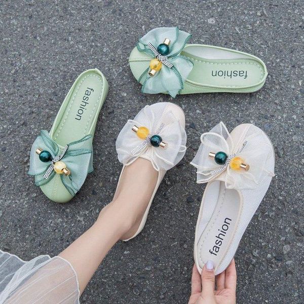 summer women's slipper lace bow flat bottom foot-closed slippers casual wear, Black
summer women's slipper lace bow flat bottom foot-closed slippers casual wear, Black