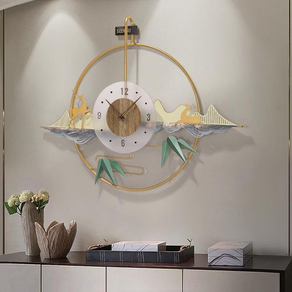 wall clocks nordic luxury wrought iron landscape deer leaf el lobby mural crafts home livingroom sticker decoration
wall clocks nordic luxury wrought iron landscape deer leaf el lobby mural crafts home livingroom sticker decoration