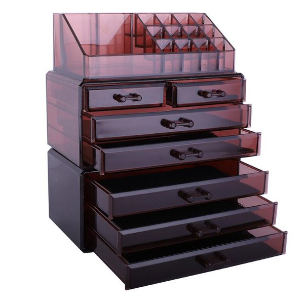 cosmetics storage 5 large & 2 small drawers coffee makeup organizer with mirror black transparent 180821310 cosmetic bags cases
cosmetics storage 5 large & 2 small drawers coffee makeup organizer with mirror black transparent 180821310 cosmetic bags cases