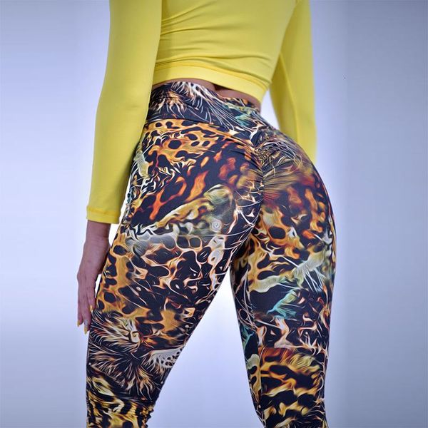women's leggings style 3d leopard print high waist push up fitness polyester stretchy workout pants, Black
women's leggings style 3d leopard print high waist push up fitness polyester stretchy workout pants, Black