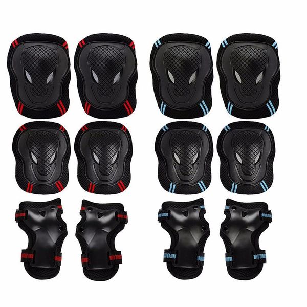elbow & knee pads befusy 6pcs/set sports safety set wrist protector kneepads protection for scooter cycling roller skating, Black;gray
elbow & knee pads befusy 6pcs/set sports safety set wrist protector kneepads protection for scooter cycling roller skating, Black;gray