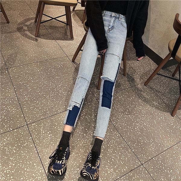 women's shorts internet celebrity strips cropped pencils retro waist high weight thin denim pants stretched brim, White;black
women's shorts internet celebrity strips cropped pencils retro waist high weight thin denim pants stretched brim, White;black