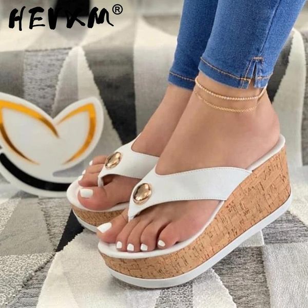 women summer high heel slippers platform sandals ladies wedges solid flip flops shoes girl outdoor beach plus size, Black
women summer high heel slippers platform sandals ladies wedges solid flip flops shoes girl outdoor beach plus size, Black