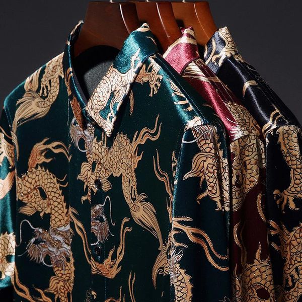 men's dress shirts mens autumn and winter long-sleeved gold velvet shirt middle-aged dad chinese style men's tide brand, White;black
men's dress shirts mens autumn and winter long-sleeved gold velvet shirt middle-aged dad chinese style men's tide brand, White;black