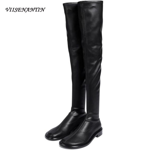 boots trendy round toe sleeve large size casual all-match over-the-knee knight low-heel flat elastic, Black
boots trendy round toe sleeve large size casual all-match over-the-knee knight low-heel flat elastic, Black