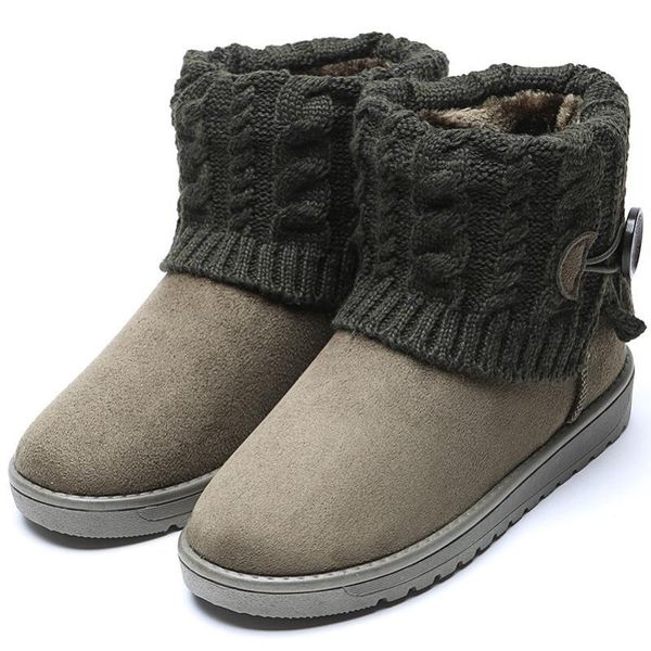 boots snow women's autumn and winter warm cotton thick wool tube non-slip short button high-top, Black
boots snow women's autumn and winter warm cotton thick wool tube non-slip short button high-top, Black