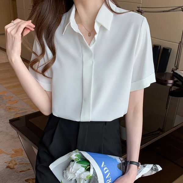 women's blouses & shirts shirt female summer 2021 korean version of loose hedging square collar temperament professional short-sleeved, White
women's blouses & shirts shirt female summer 2021 korean version of loose hedging square collar temperament professional short-sleeved, White