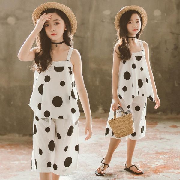 clothing sets summer girls clothes baby girl sleeveless dot sling shorts 2pcs suits kids casual children 4-12 years, White
clothing sets summer girls clothes baby girl sleeveless dot sling shorts 2pcs suits kids casual children 4-12 years, White
