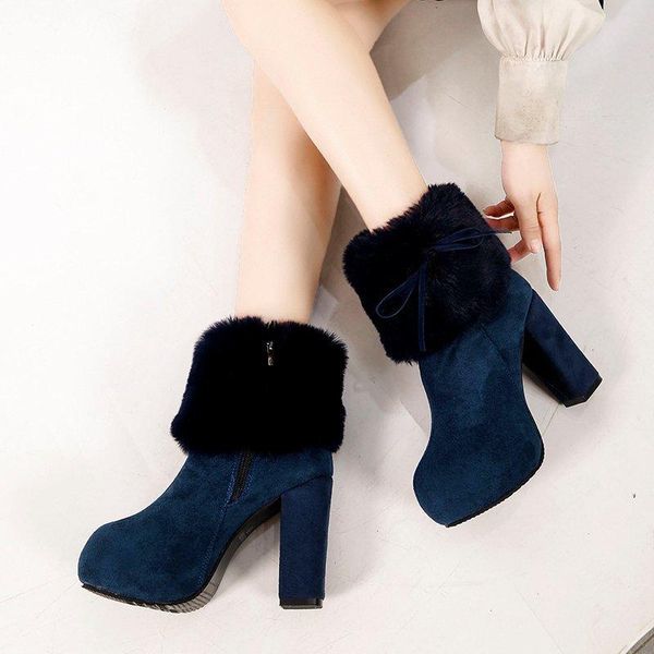 boots 2021 winter women's fashion zipper square-heel platform suede round toe super high heel ankle, Black
boots 2021 winter women's fashion zipper square-heel platform suede round toe super high heel ankle, Black