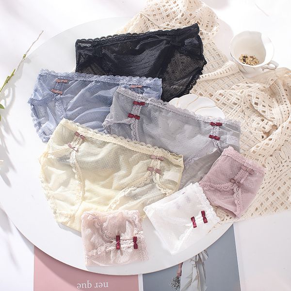 cheongsam girl lace underwear soft and adorable style split sweet elegant bow breathable purified cotton crotch briefs, Black;pink
cheongsam girl lace underwear soft and adorable style split sweet elegant bow breathable purified cotton crotch briefs, Black;pink