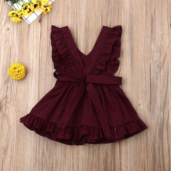 girl's dresses summer kids baby girls causal dress lace v neck party ruffle sleeveless solid mini clothes, Red;yellow
girl's dresses summer kids baby girls causal dress lace v neck party ruffle sleeveless solid mini clothes, Red;yellow