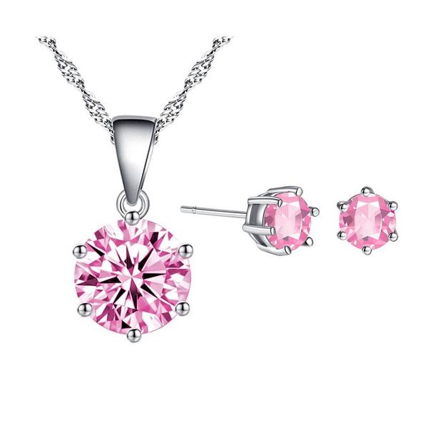 earrings & necklace six + cupid zircon cz 6mm piercing brincos stud 8mm pendant fashion jewelry sets for women kids girls, Silver
earrings & necklace six + cupid zircon cz 6mm piercing brincos stud 8mm pendant fashion jewelry sets for women kids girls, Silver
