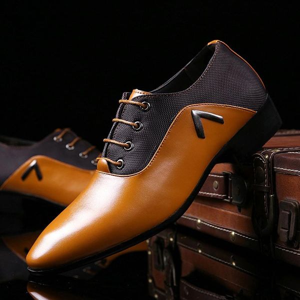 dress shoes formal men leather italian designer big size 48 flat business wedding comfortable oxford footwear, Black
dress shoes formal men leather italian designer big size 48 flat business wedding comfortable oxford footwear, Black