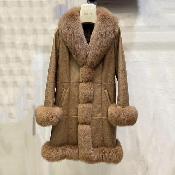 women's fur & faux 2021 female real coat natural women winter jacket long with collar trim genuine skin and, Black
women's fur & faux 2021 female real coat natural women winter jacket long with collar trim genuine skin and, Black