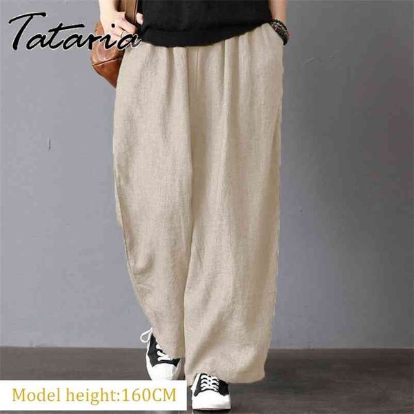women's cotton gray pants elastic waisted plus size pants khaki casual loose ankle-length trousers female elegant streetwear 5xl 210721, Black;white
women's cotton gray pants elastic waisted plus size pants khaki casual loose ankle-length trousers female elegant streetwear 5xl 210721, Black;white