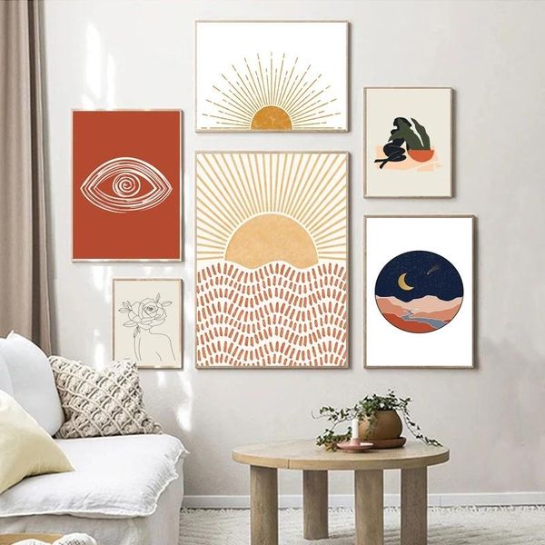 paintings abstract sun moon wall painting boho canvas poster leaf woman line drawing print minimalist art picture bedroom home decor
paintings abstract sun moon wall painting boho canvas poster leaf woman line drawing print minimalist art picture bedroom home decor