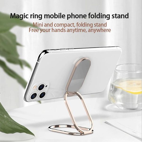 cell phone mounts & holders thin luxury metal foldable stand universal mobile holder 1 pcs