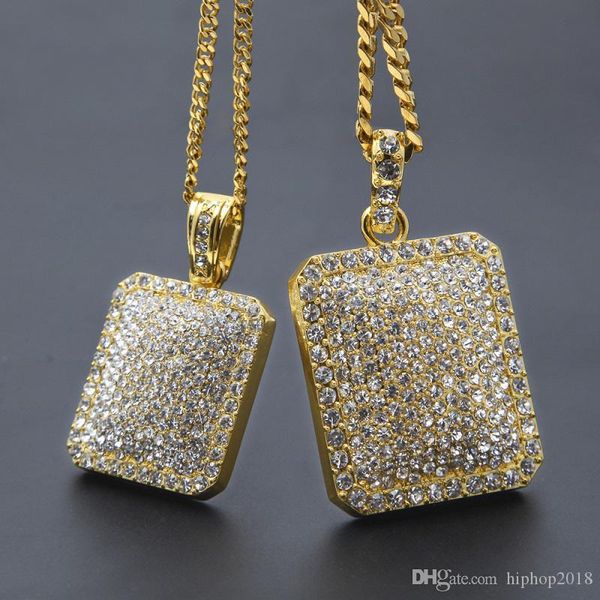 mens hip hop gold chain fashion jewelry full rhinestone dog tag pendant necklaces for men cuban link chains necklace, Silver
mens hip hop gold chain fashion jewelry full rhinestone dog tag pendant necklaces for men cuban link chains necklace, Silver