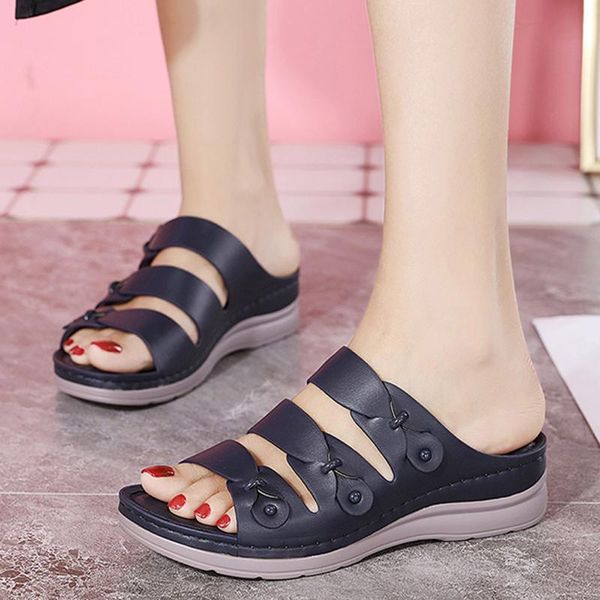 women sandals summer shoes breathable hollow out fashion slip-on open toe wedges slippers beach casual, Black
women sandals summer shoes breathable hollow out fashion slip-on open toe wedges slippers beach casual, Black
