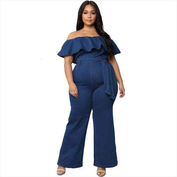 off shoulder ruffles denim jumpsuit with belt women jeans one piece overall fashion romper, Black;white
off shoulder ruffles denim jumpsuit with belt women jeans one piece overall fashion romper, Black;white