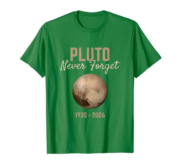 pluto never forget 1930-2006 t-shirt planet space astronomy, White;black