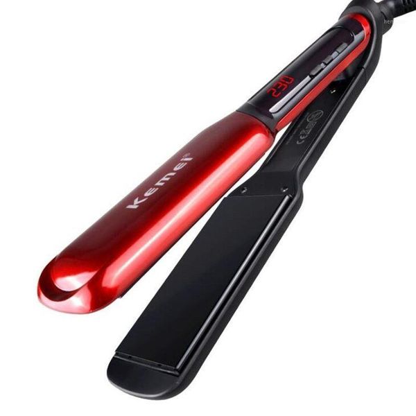professional lcd display hair straightener straightening iron ceramic temperature control flat iron1, Black 
professional lcd display hair straightener straightening iron ceramic temperature control flat iron1, Black