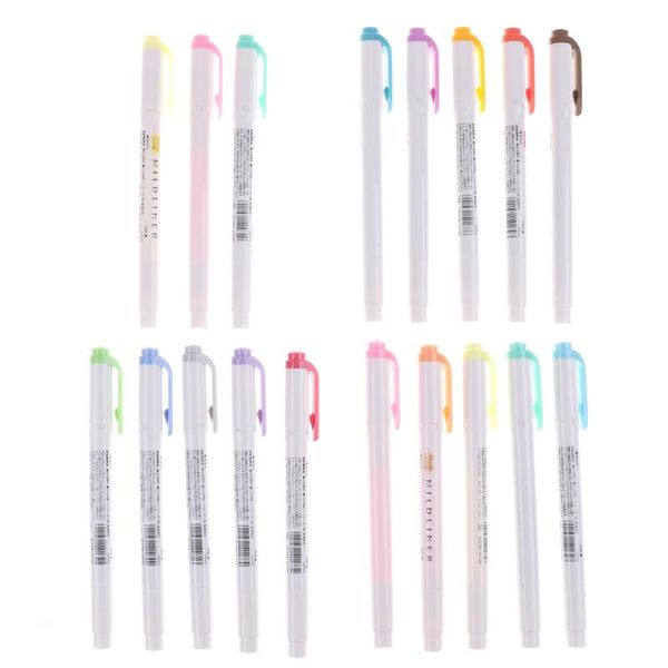 highlighters plastic cute highlighter pen color mark japanese stationery mild liner double headed fluorescent hook, Black;red
highlighters plastic cute highlighter pen color mark japanese stationery mild liner double headed fluorescent hook, Black;red