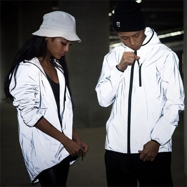noctilucent streetwear men's reflective jacket women windbreaker casual hip hop hooded coats mens streetwear night shiny jackets 220124, Black;brown
noctilucent streetwear men's reflective jacket women windbreaker casual hip hop hooded coats mens streetwear night shiny jackets 220124, Black;brown
