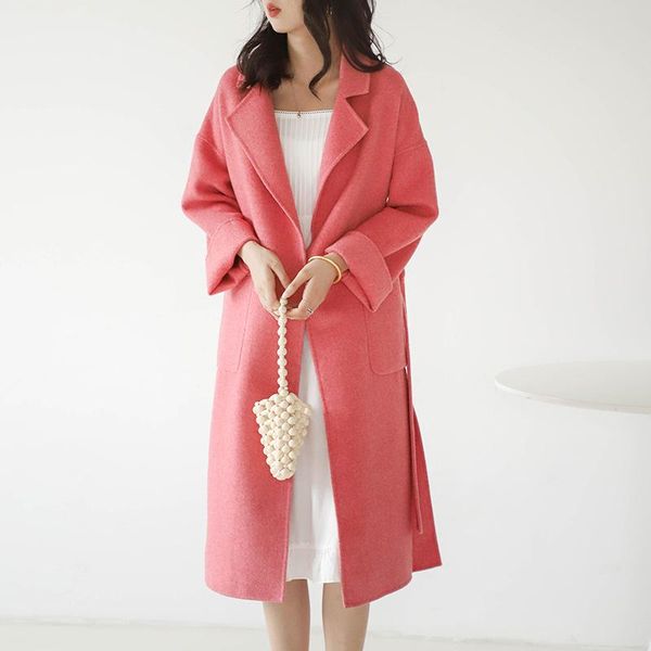 women's wool & blends 2021 autumn and winter double-sided cashmere coat women loose fashion high-end tweed, Black
women's wool & blends 2021 autumn and winter double-sided cashmere coat women loose fashion high-end tweed, Black